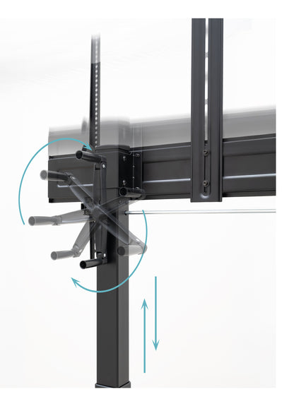Suporte TV Tooq FS20406HM-B ruedas Aquiles 60-100" - imagem 8