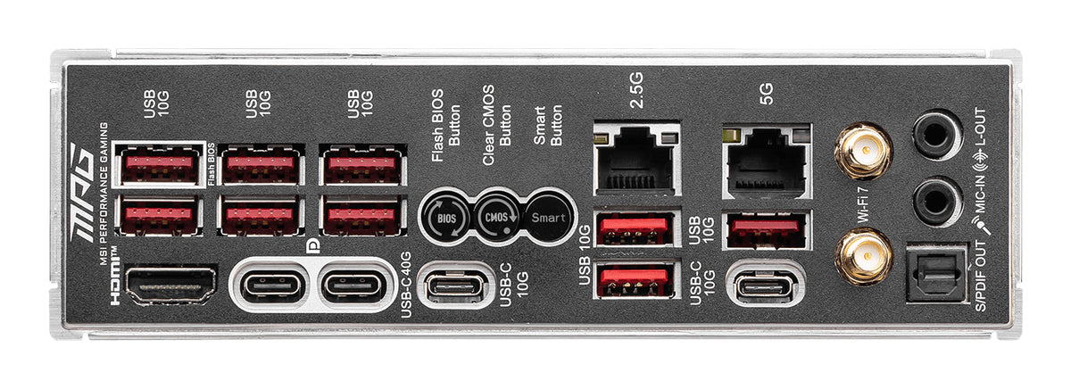 Placa-mãe MSI MPG X870E Carbon WiFi / 7E49-001R preto - imagem 8