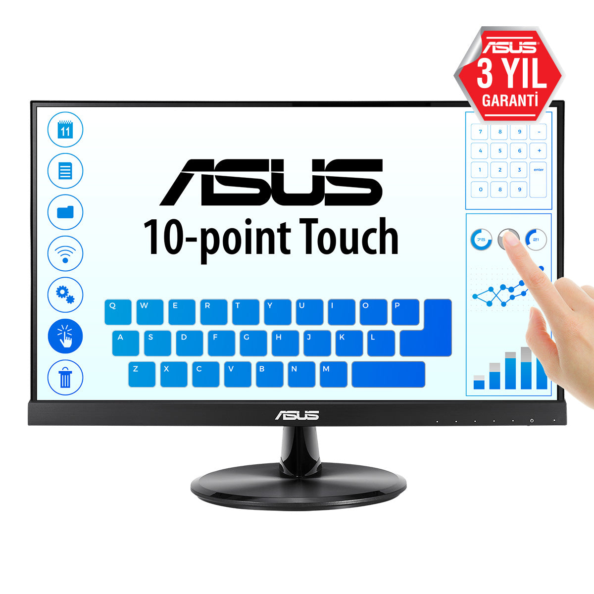 Monitor ASUS VT229H 21.5" Tátil FHD VGA HDMI USB - imagem 3