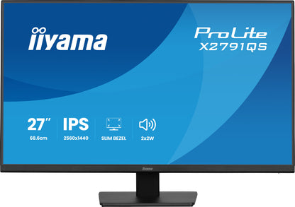 Monitor iiyama ProLite X2791QS / X2791QS-B1 preto - imagem 3