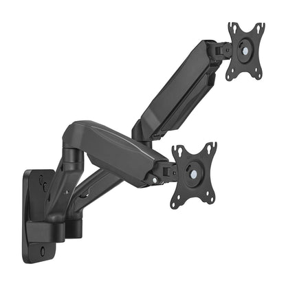 Suporte de parede para 2 monitores ou TV Aisens WT32TSR-225/ giratória/ inclinável/ ligada 9kg