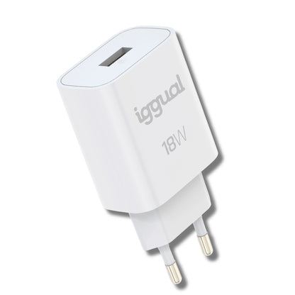 Carregador iggual 1xUSB-A carga rápida QC3.0 18W - imagem 12