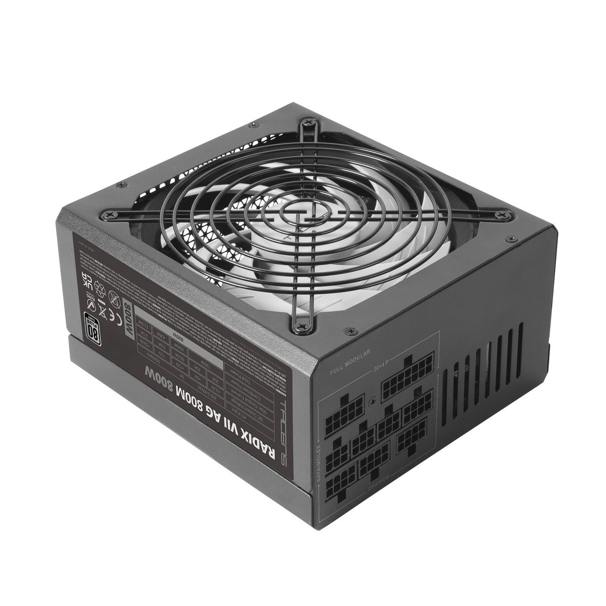 Fonte de Alimentação TACENS Radix VII Fuente 800W 80 plus prateado - imagem 9