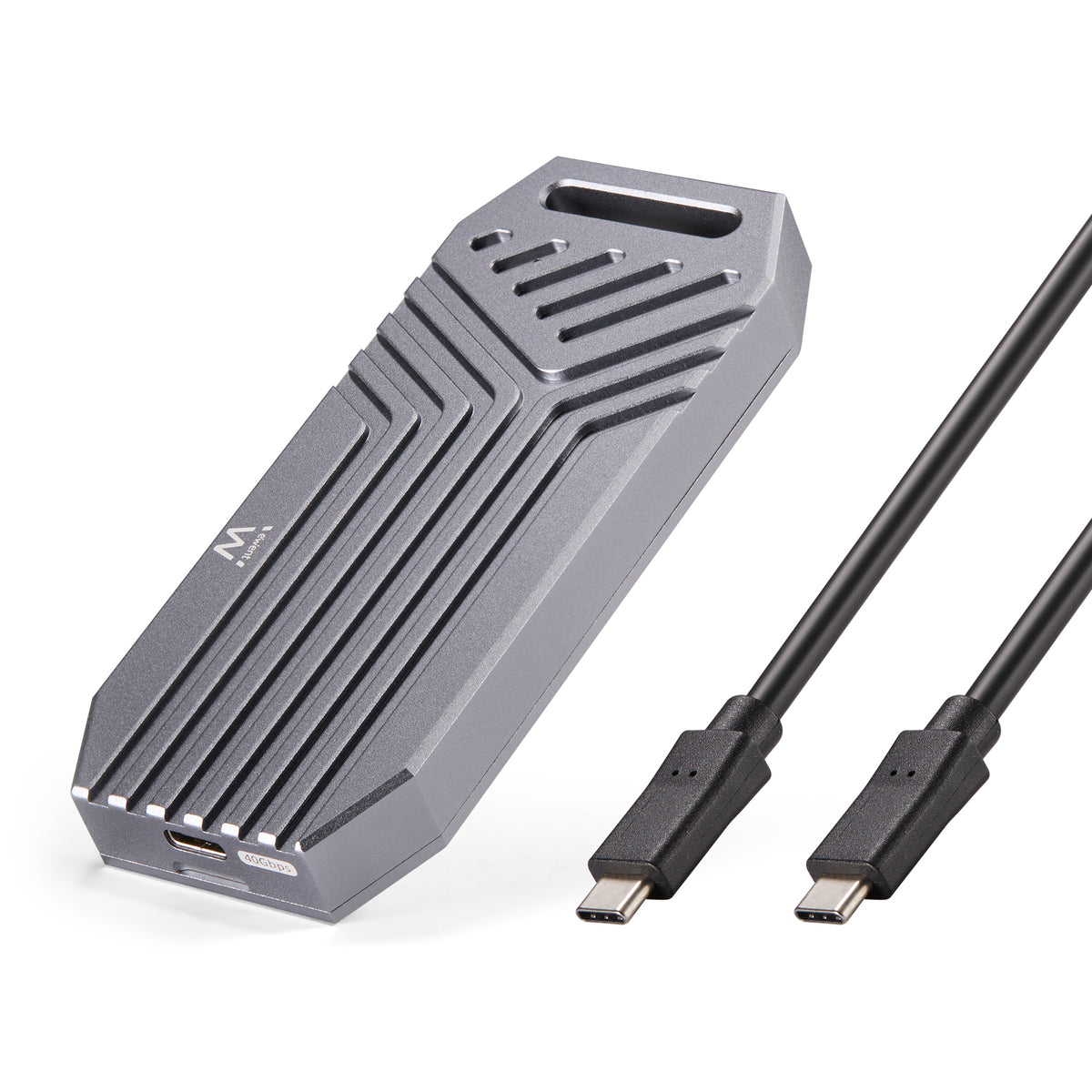 Acessório para Disco EWENT Carcasa USB 4 40Gbps para M.2 NVMe PCIe