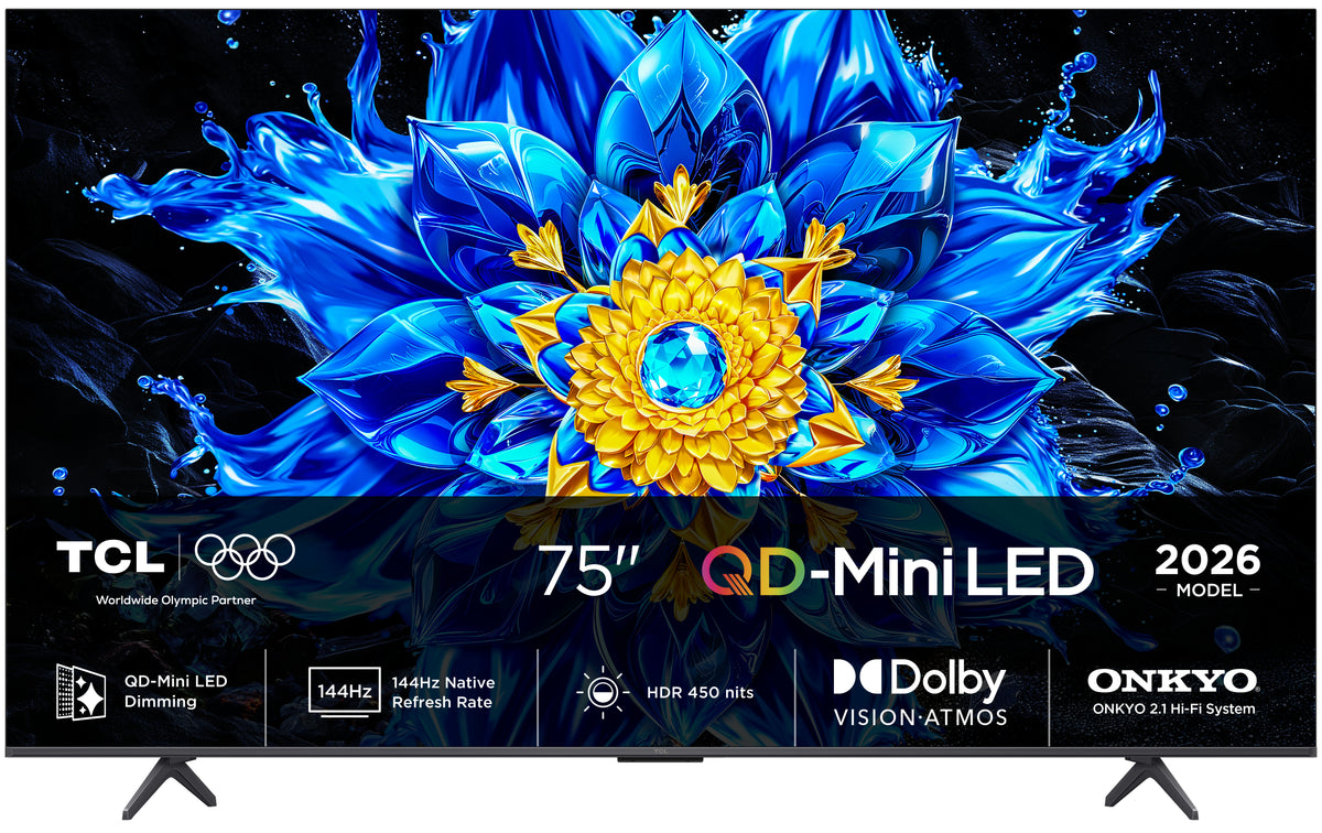 Televisão TCL TV 75P8L TV 75" UHD MINILED GOOGLETV 144HZ