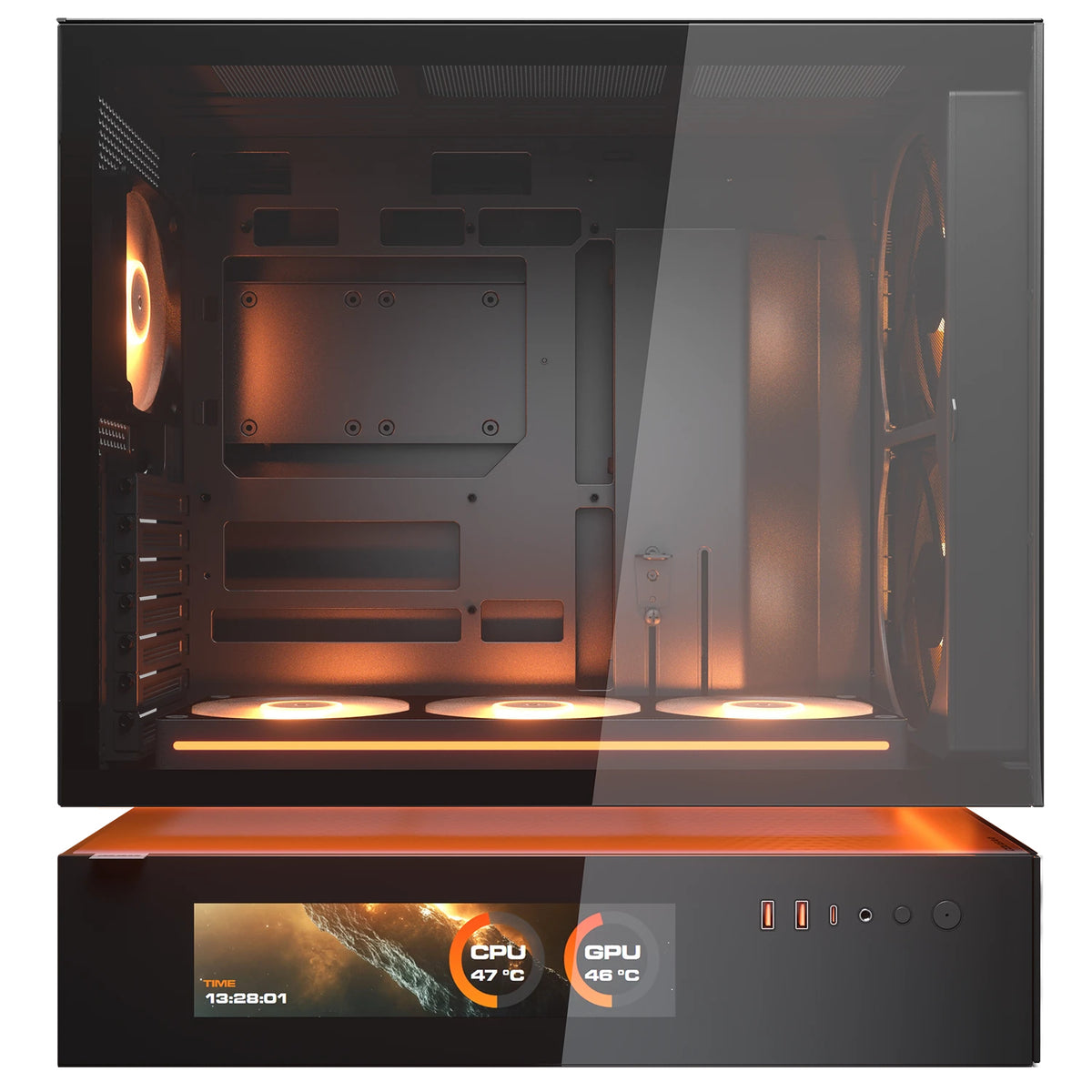 Caixa de Computador Cougar Caja Semitorre CFV235 Mesh Vision preto - imagem 7