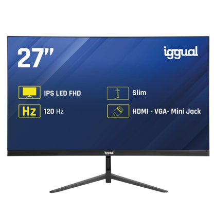 Monitor iggual 27" IPS 1ms FHD 120Hz VGA HDMI Slim - imagem 5