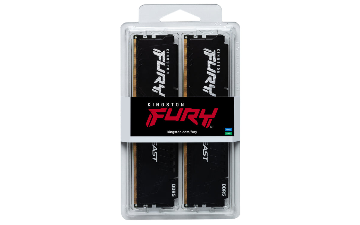 Memória RAM Kingston FURY Beast EXPO 2 x 16GB/ DDR5/ 6000MHz/ 1.4V/ CL30/ DIMM