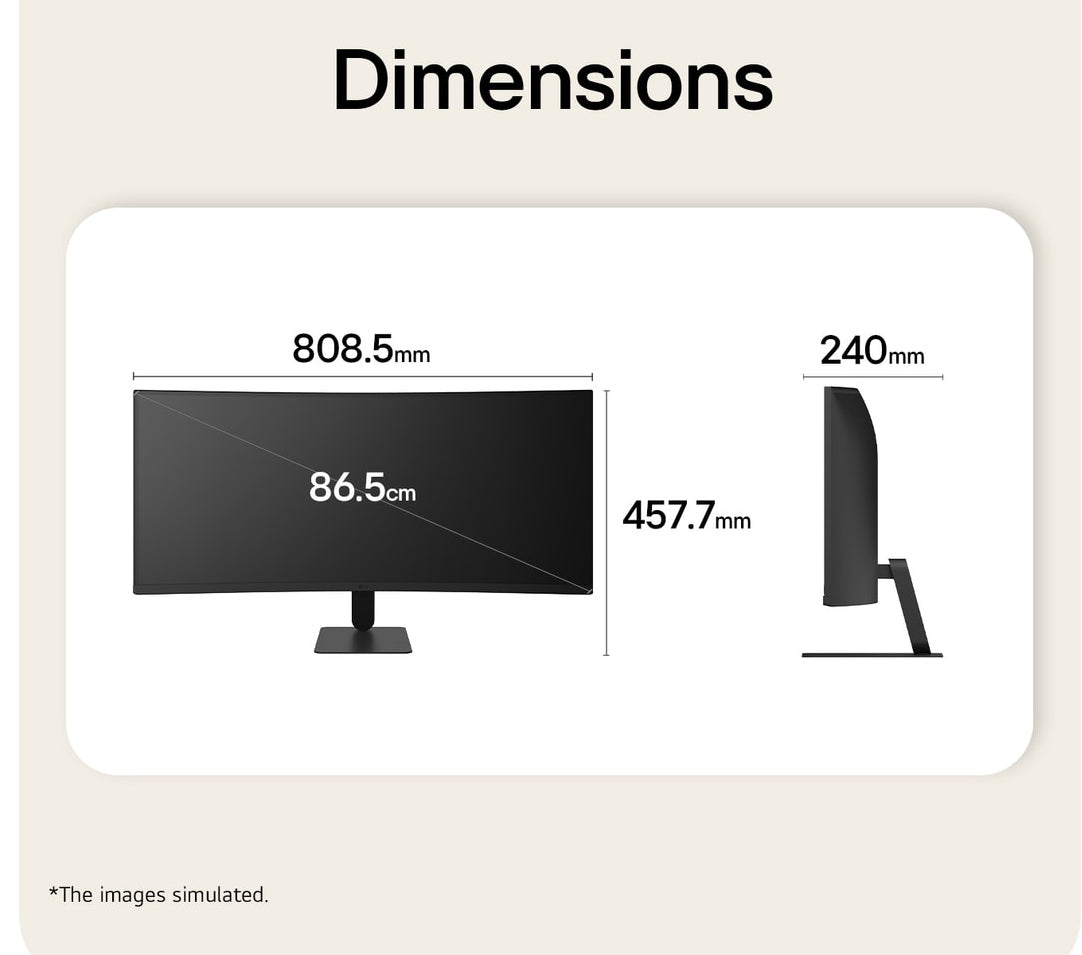 Monitor LG 34U601B-B 34" WQHD 120hz HDMI DP curv - imagem 15