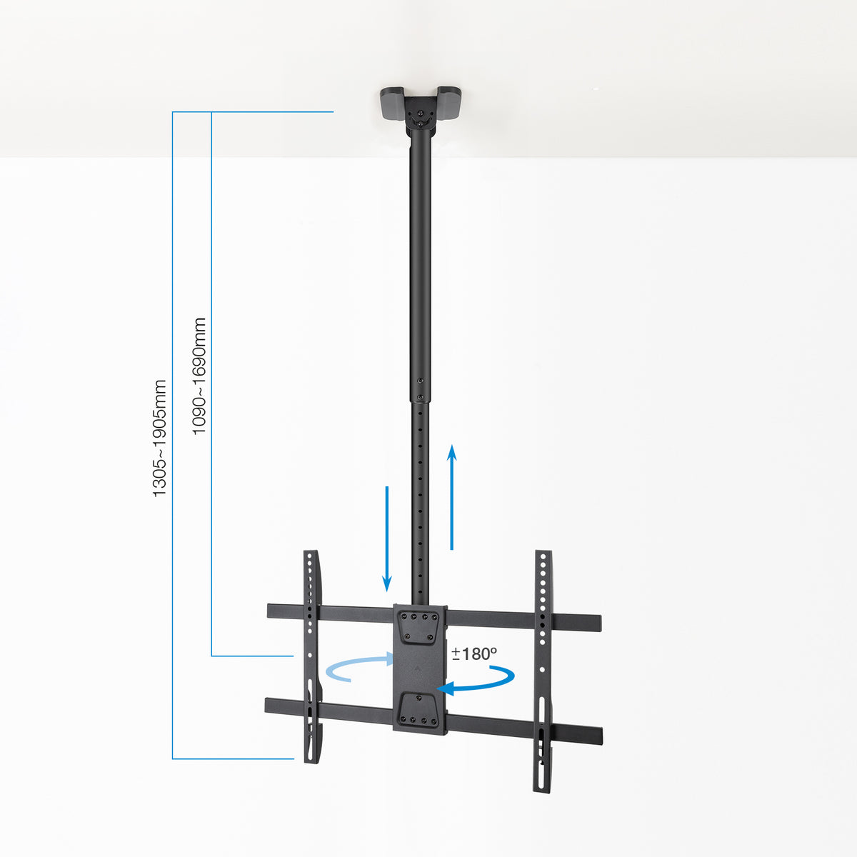 Suporte TV Tooq LPCE1186TSLI-XL-B Teto TV 43"-86" - imagem 8