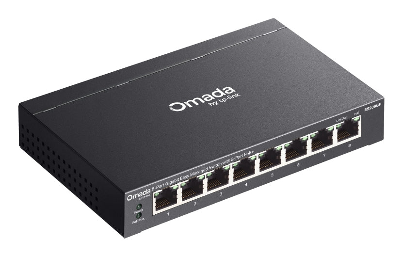 Computador TP-Link ES208GP Switch 8xGbE PoE+ Acero Desktop - imagem 8