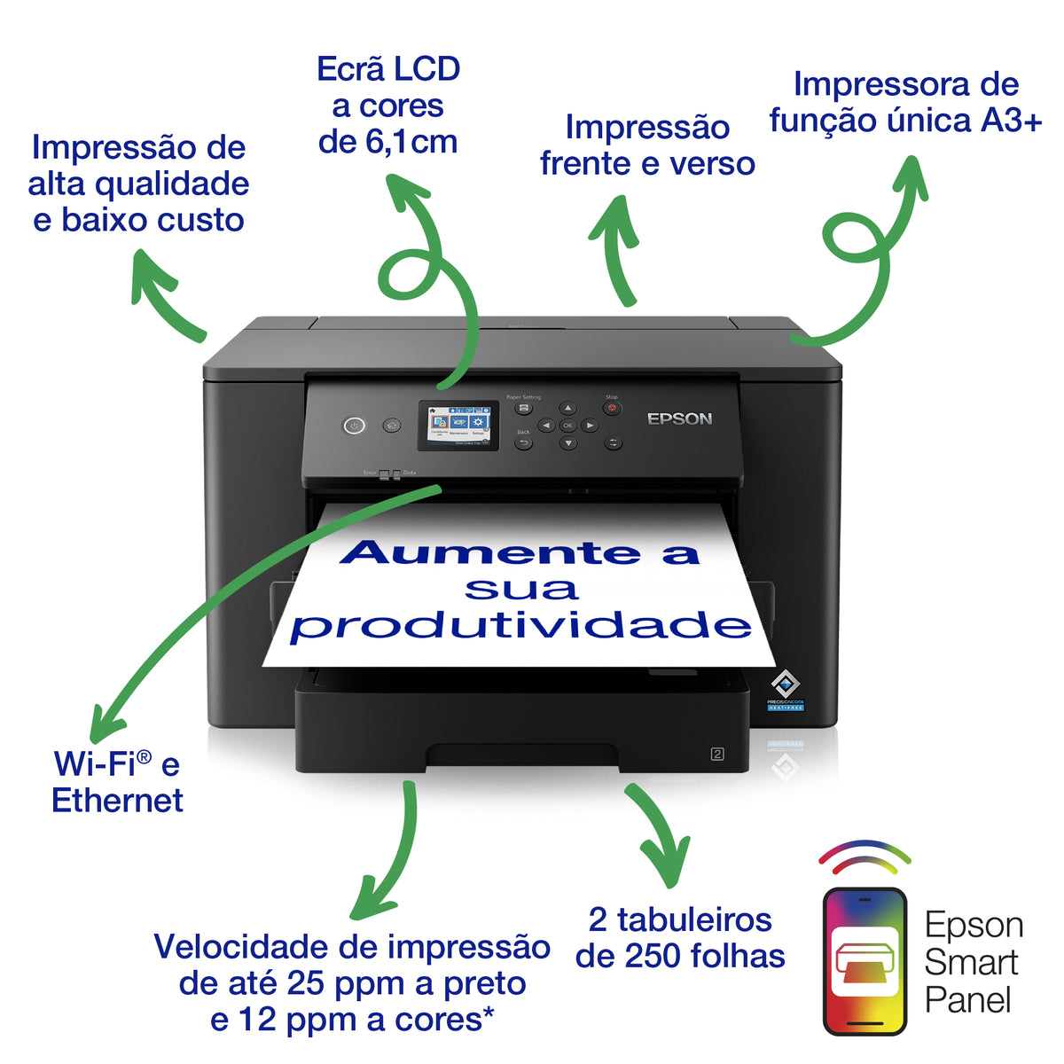 Impressora Epson WorkForce WF-7310DTW - imagem 3