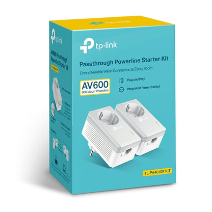 Adaptador de Rede TP-Link Powerline station TL-PA4010P Kit / TL-PA4010P KIT branco Multipack - imagem 3
