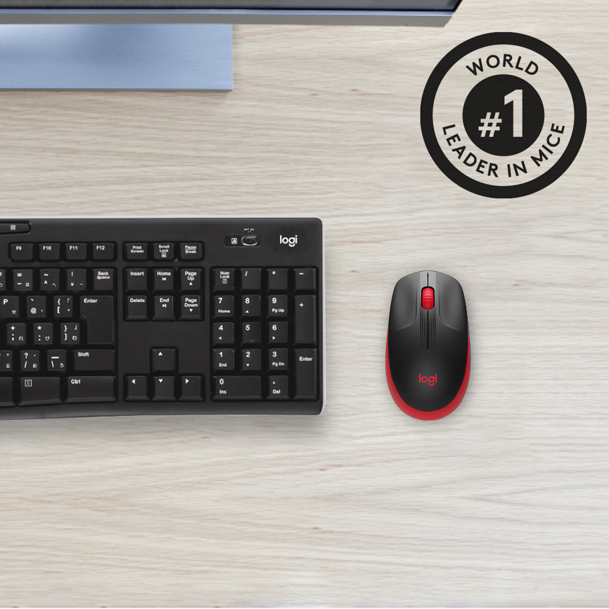 Rato Logitech M190 / 910-005908 vermelho - imagem 5