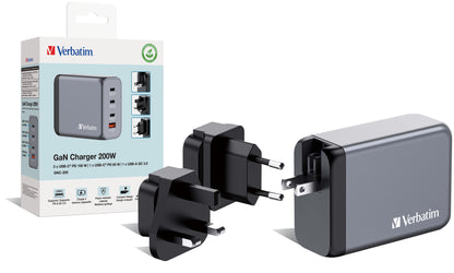 Carregador Verbatim 200W 4 Port USB-A/C / 32204 - imagem 5