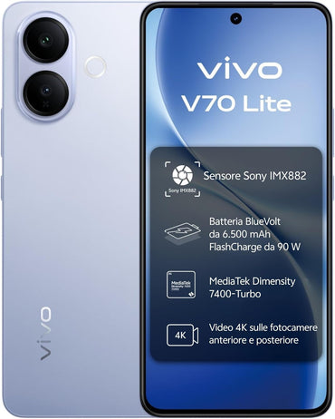 Smartphone Vivo V70 Lite 6GB/ 256GB/ 6.77"/ 5G/ Azul