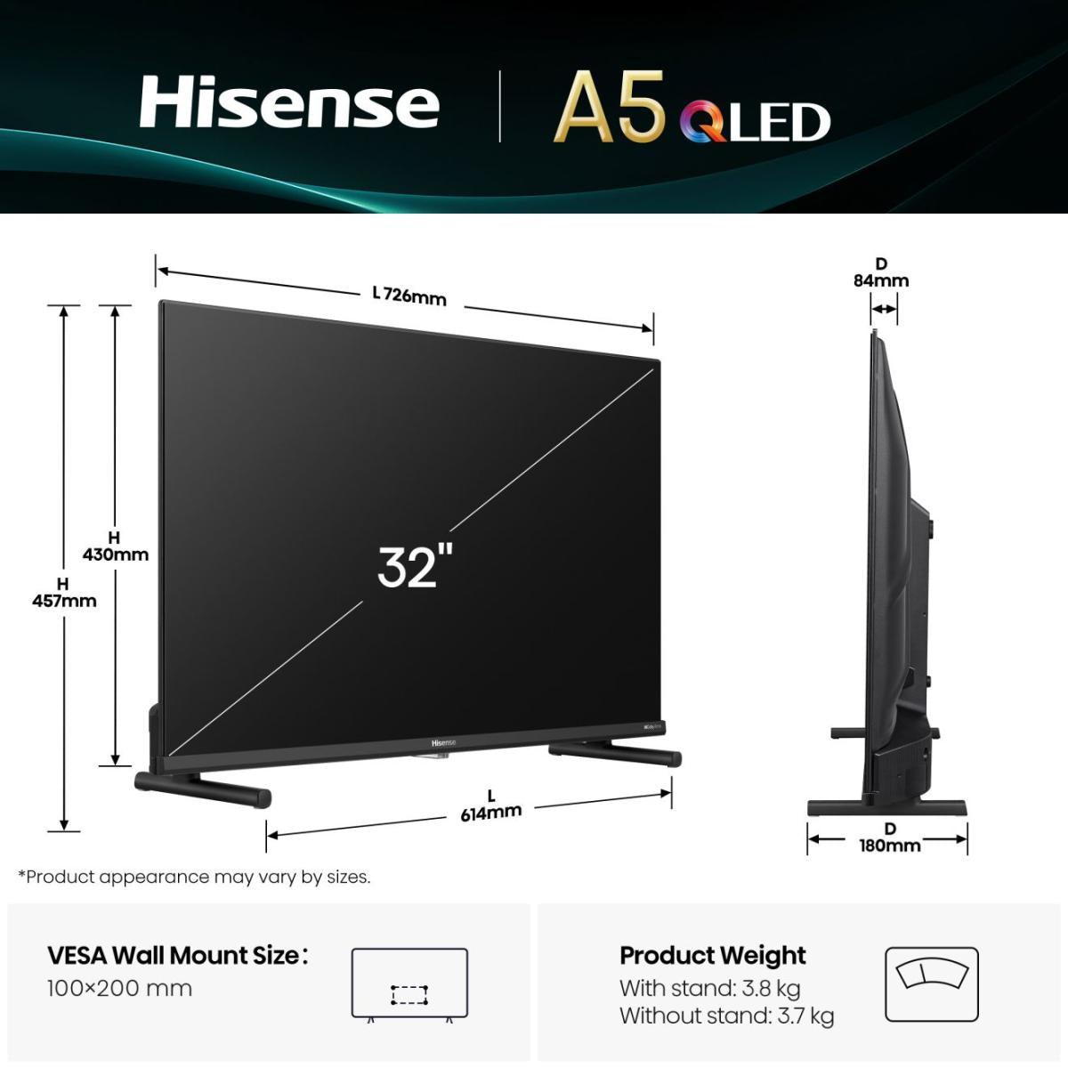 Televisão Hisense 32A5NQ - Hisense