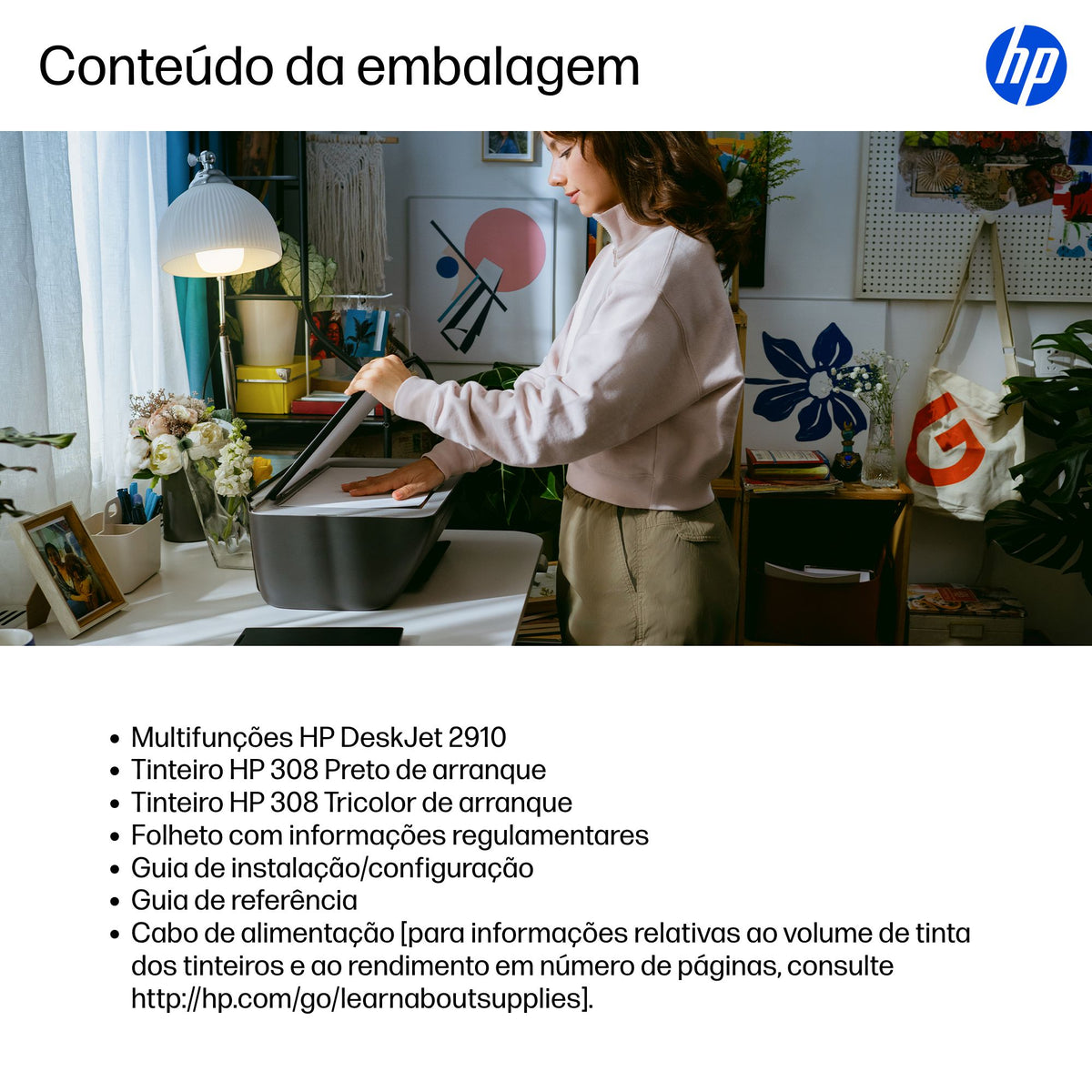 Impressora multifunções HP Multifunções DeskJet 2910 multifunções - imagem 14