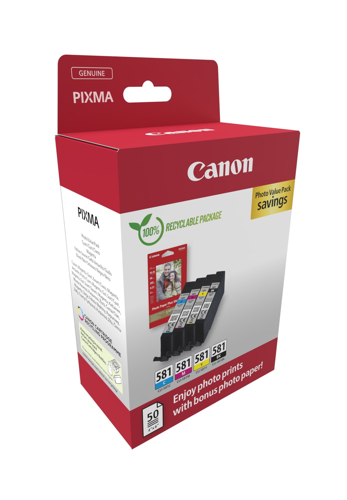 Canon Ink CLI-581 / 2106C006 BK,C,M,e Multipack - imagem 11