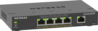 Switch Netgear GS305EP / GS305EPP-100PES preto - imagem 4