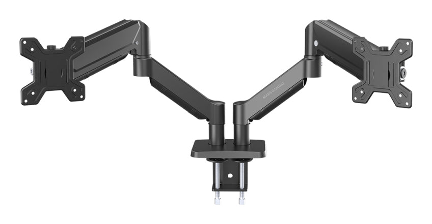 Suporte de Mesa para 2 Monitores Mars Gaming MARM-PRO2/ Girar/ Inclinar/ Rodar/ Amarrar 10kg