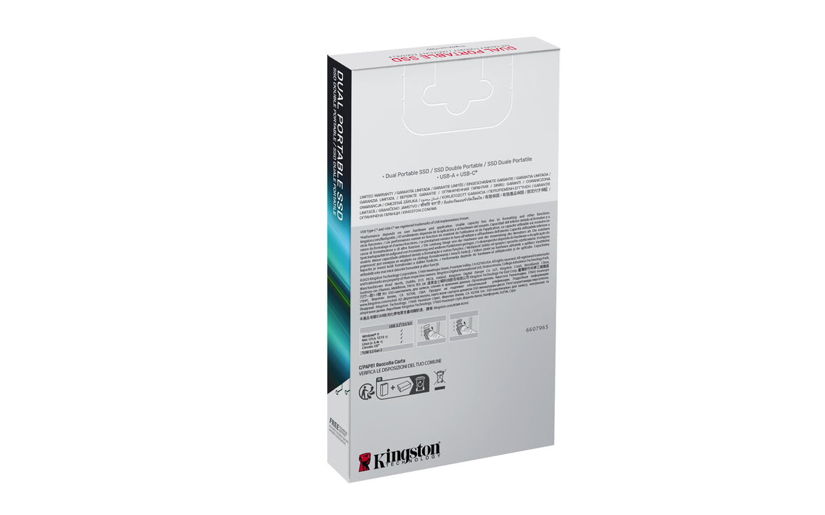 Disco SSD Kingston Externo 2Tb Dual A-C 1050MB-s - imagem 8