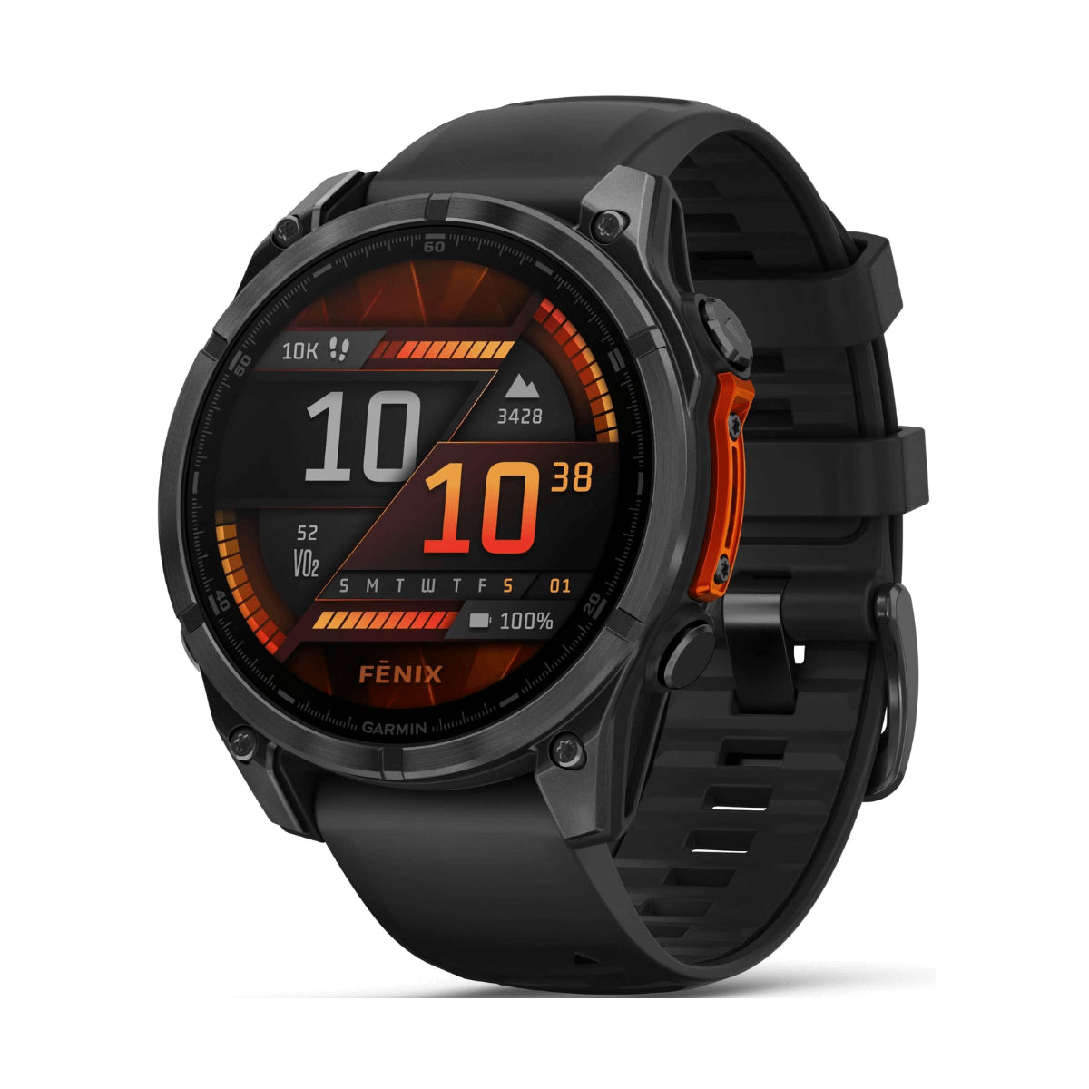 Watch Garmin Fenix 8 GPS 47mm Silicon Black Band - Black
