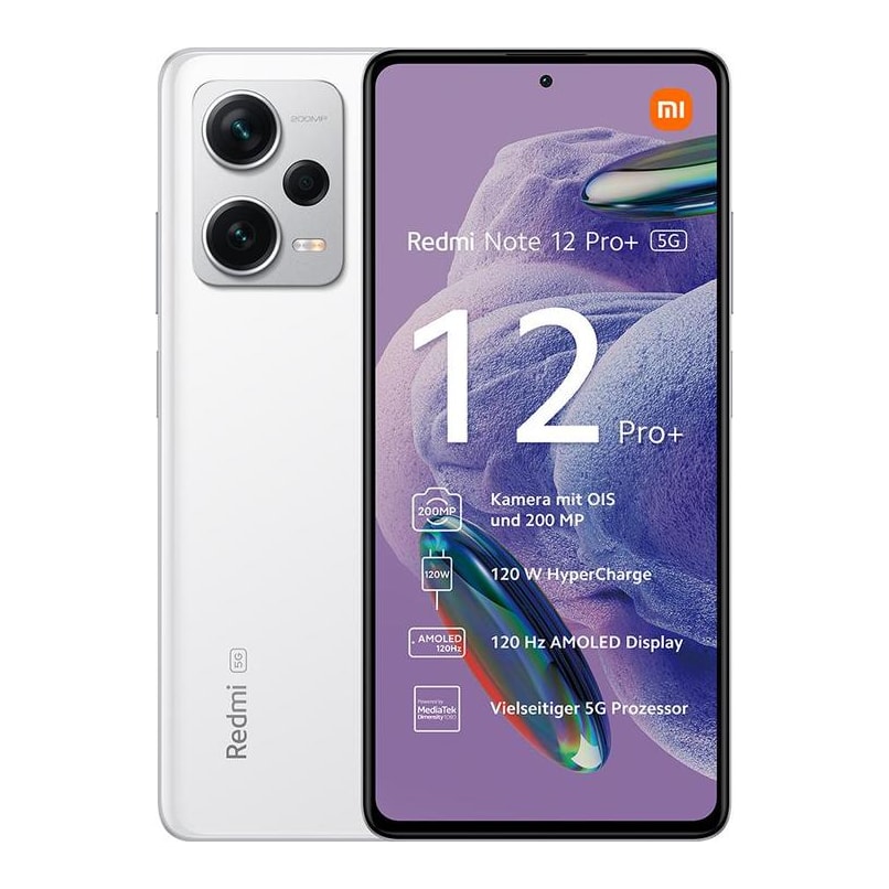 Xiaomi Redmi Note 12 Pro+ 5G 256GB 8GB Polar branco EU