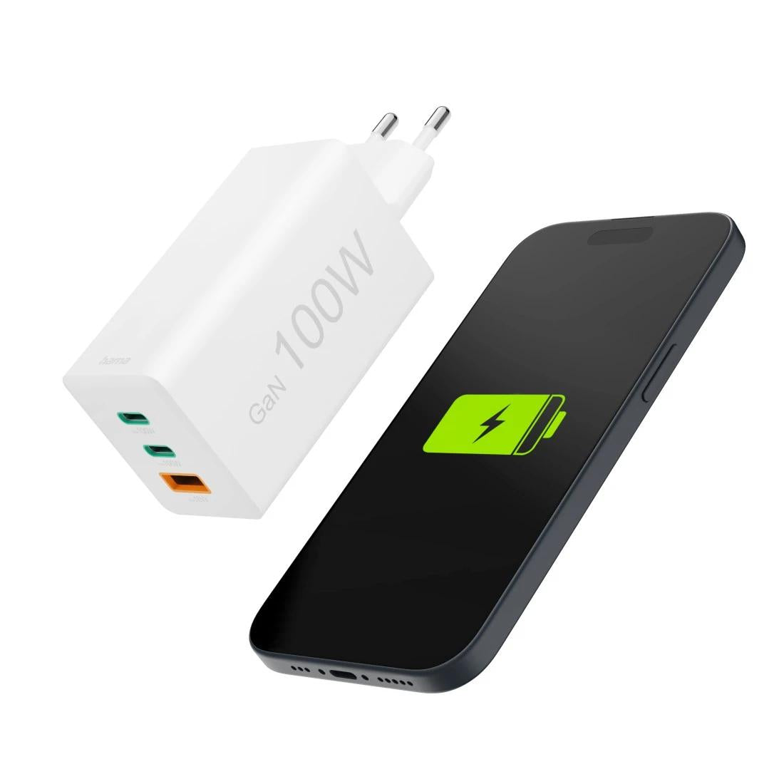 Carregador Hama USB-C USB-A 100W / 00201997 branco - imagem 29