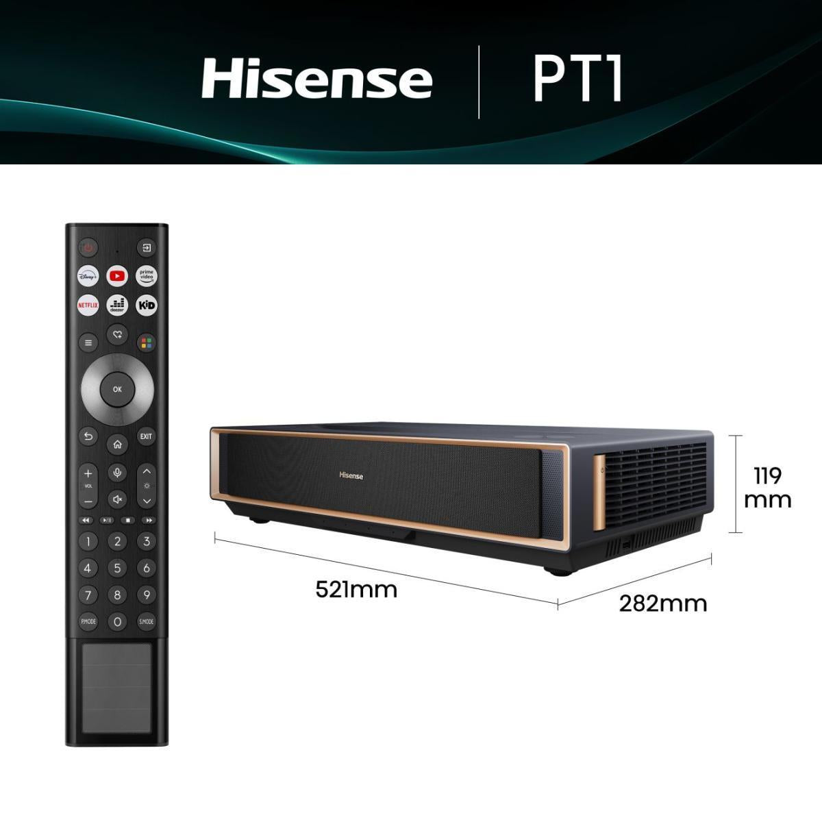 Projetor Hisense 4K Smart Laser Cinema PT1 GMG / 20016800 preto - imagem 17