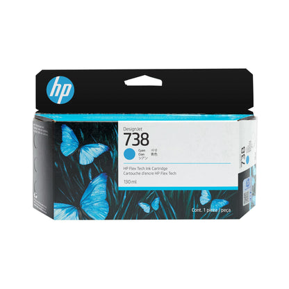HP Ink 738 / 498N5A Cyan Standard - imagem 2