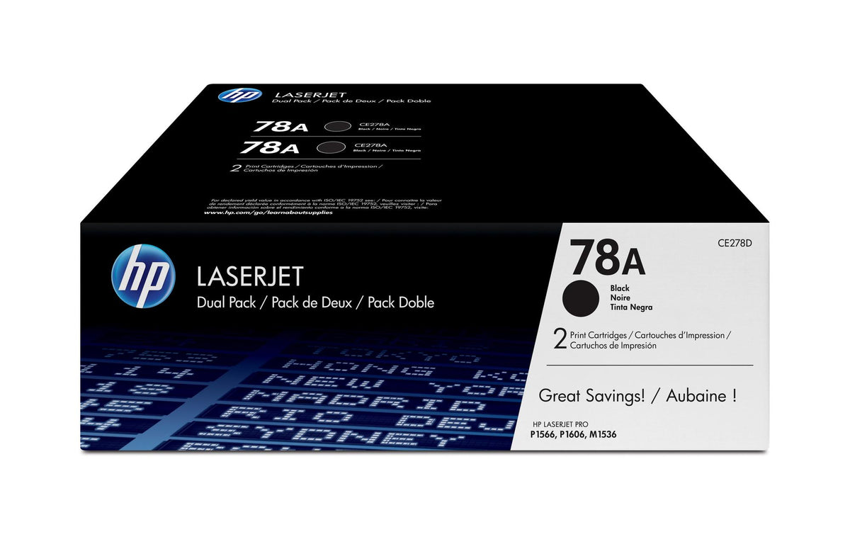 HP Toner 78A / CE278AD preto conjunto de 2 - imagem 2
