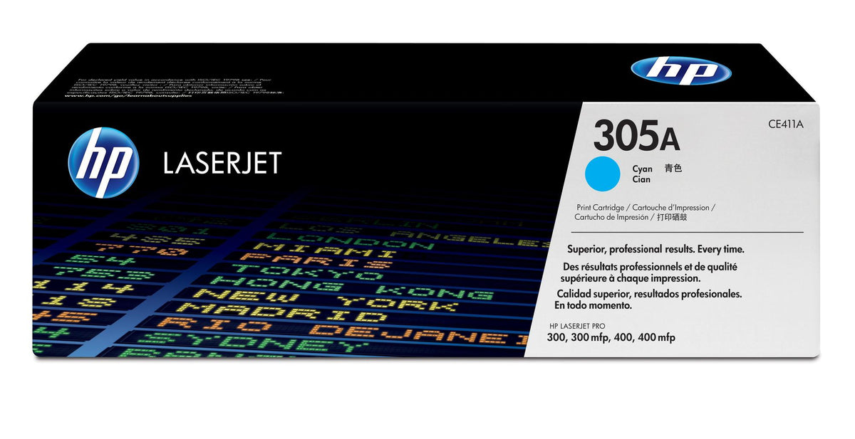 HP Toner 305A / CE411A Cyan Standard - imagem 2