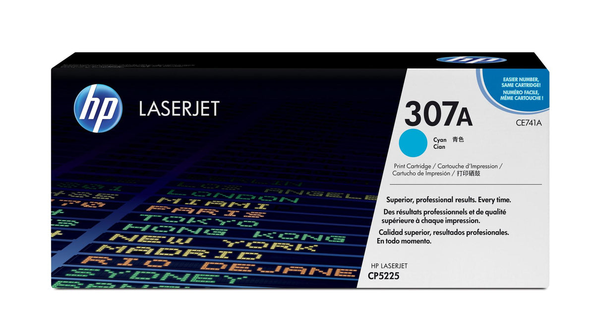 HP Toner 307A / CE741A Cyan Standard - imagem 2