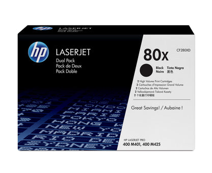 HP Toner 80X / CF280XD preto XL conjunto de 2 - imagem 2