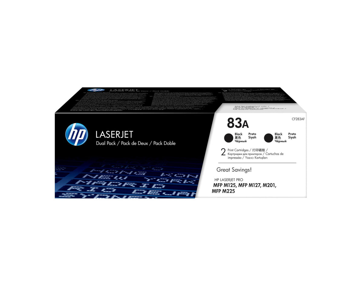 HP Toner 83A / CF283AD preto conjunto de 2 - imagem 2