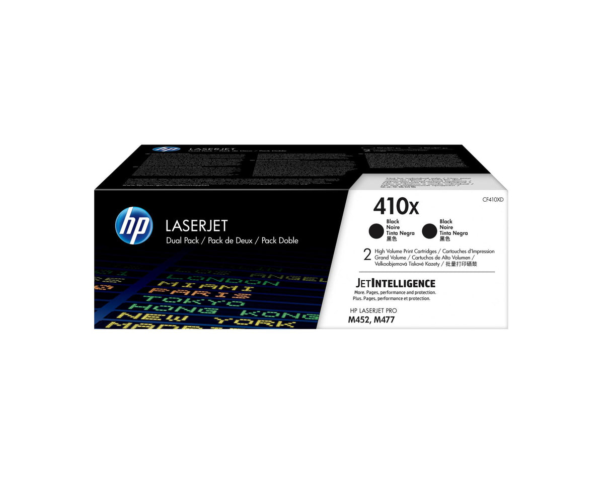 HP Toner 410X / CF410XD preto XL conjunto de 2 - imagem 2