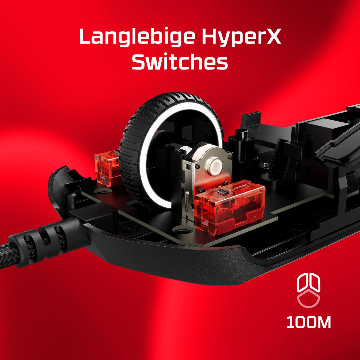 Rato HyperX Pulsefire Haste 2 / 6N0A8AA branco - imagem 16