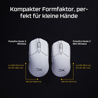 Rato HyperX Pulsefire Haste 2 Mini / 7D389AA branco S - imagem 13