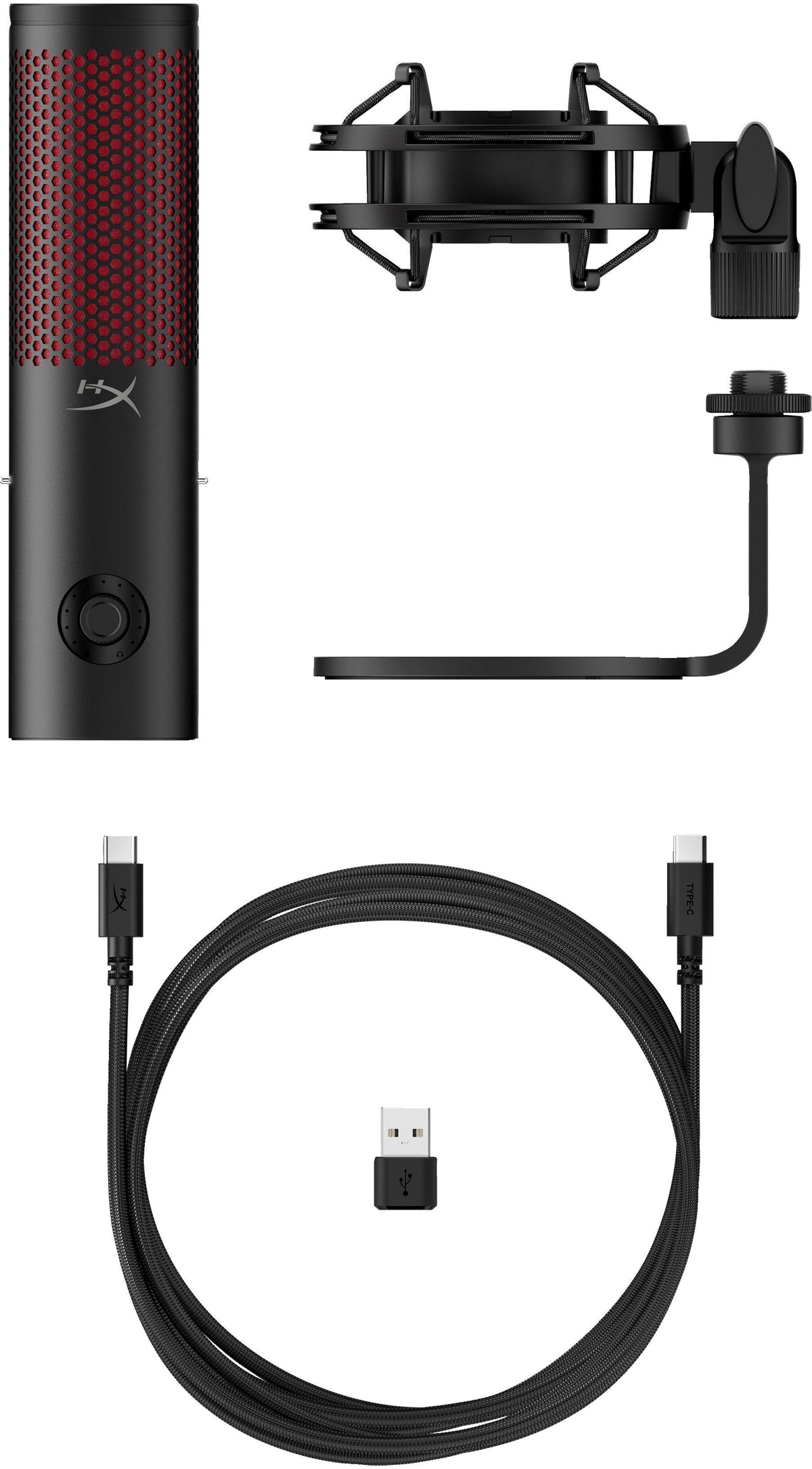 Microfone HyperX QuadCast 2 / 872V1AA preto - imagem 12