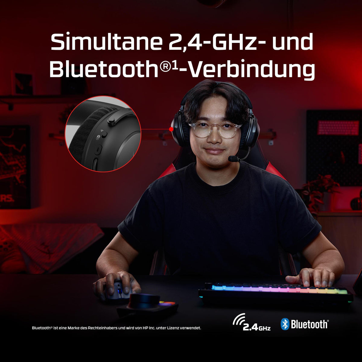 Auscultadores HyperX Cloud Alpha 2 / AJ5C7AA preto - imagem 10