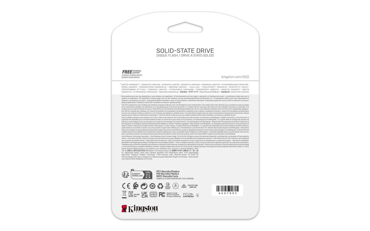 Disco SSD Kingston M.2 NV3 M.2 2280 4TB / SNV3S/4000G - imagem 7