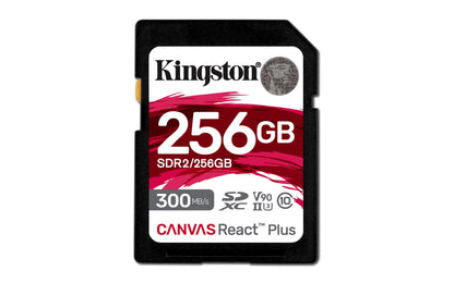 Cartão de Memória Kingston Cartão SD Canvas React Plus 256GB V90 / SDR2/256GB preto - imagem 5
