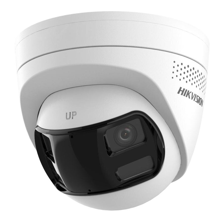 Câmara 180° 6MP lente dupla unificada grande angular Smart Hybrid Light tipo turret IP (campo de visão 180°)