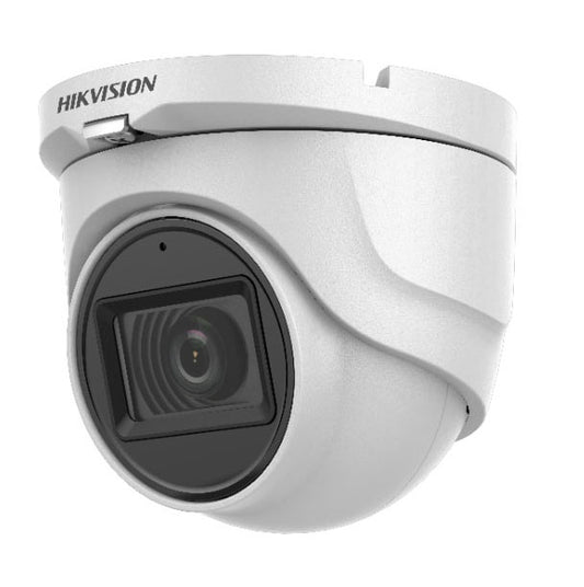 Dome 4 em 1 2MP 2.8mm IR30m IP67 com microfone por cabo coaxial Hikvision
