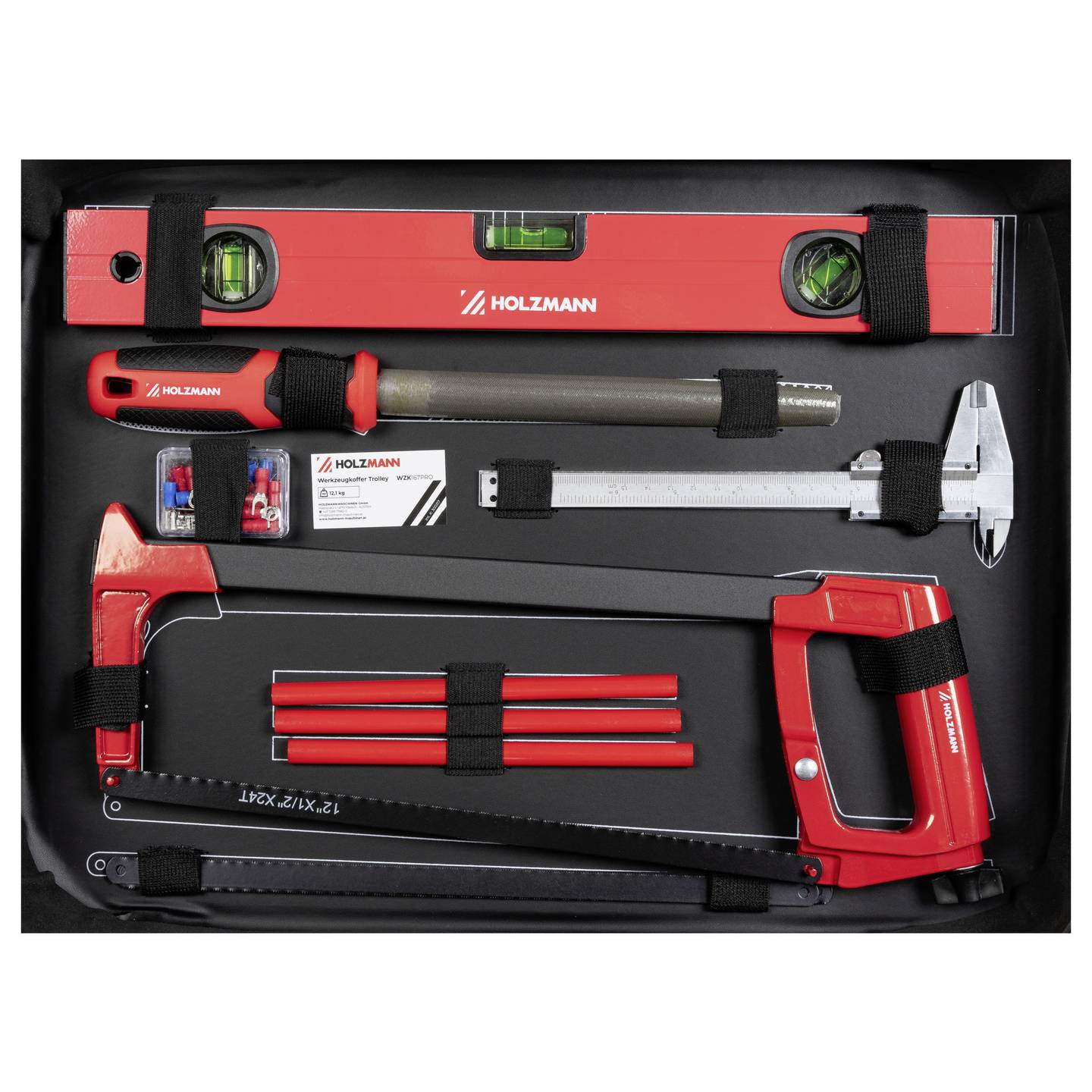 Holzmann Maschinen WZK167PRO Caixa de ferramentas profissional