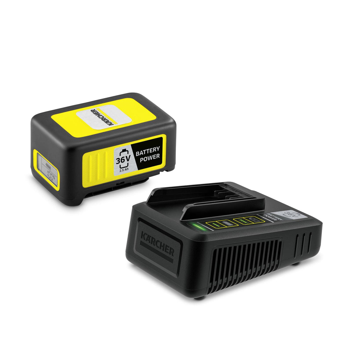 Pilha Kärcher Battery Power 36/25 Starter Kit / 2.445-064.0 preto, amarelo