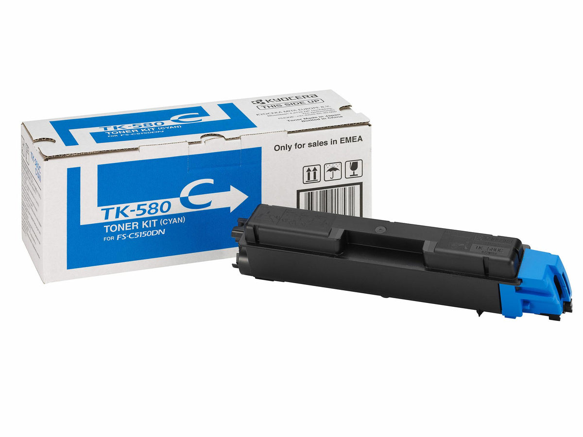 KYOCERA Toner TK-580C / 1T02KTCNL0 Cyan Standard - imagem 4