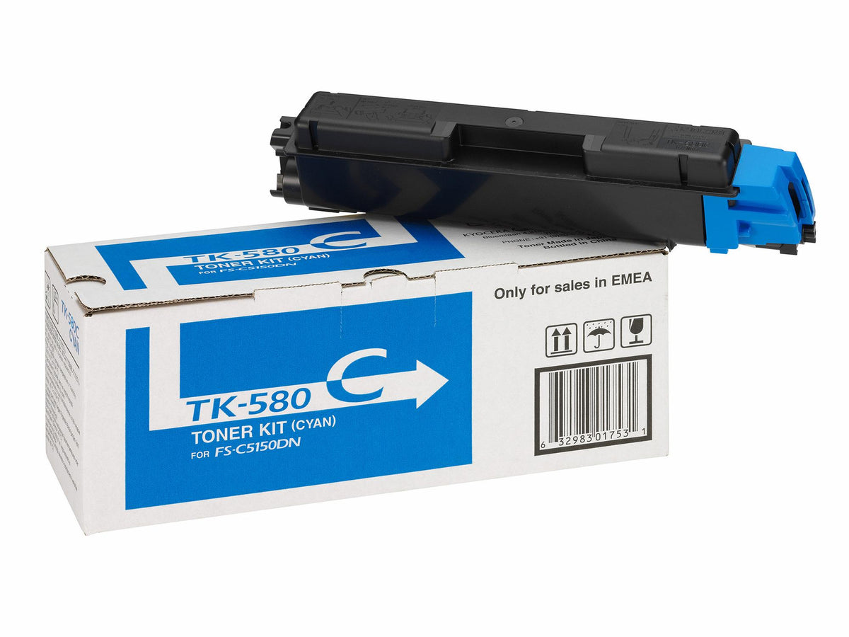 KYOCERA Toner TK-580C / 1T02KTCNL0 Cyan Standard - imagem 5