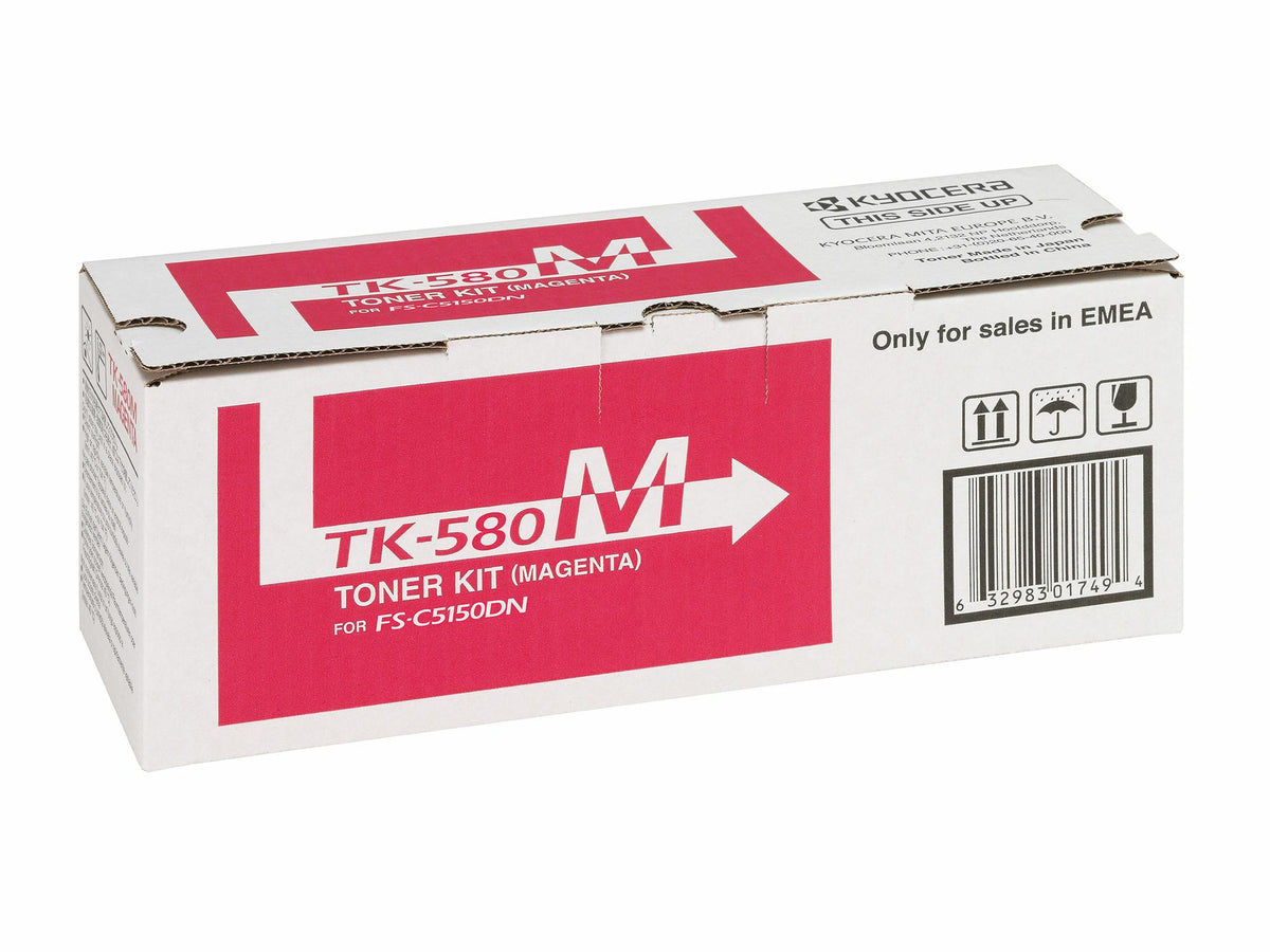KYOCERA Toner TK-580M / 1T02KTBNL0 Magenta Standard - imagem 3